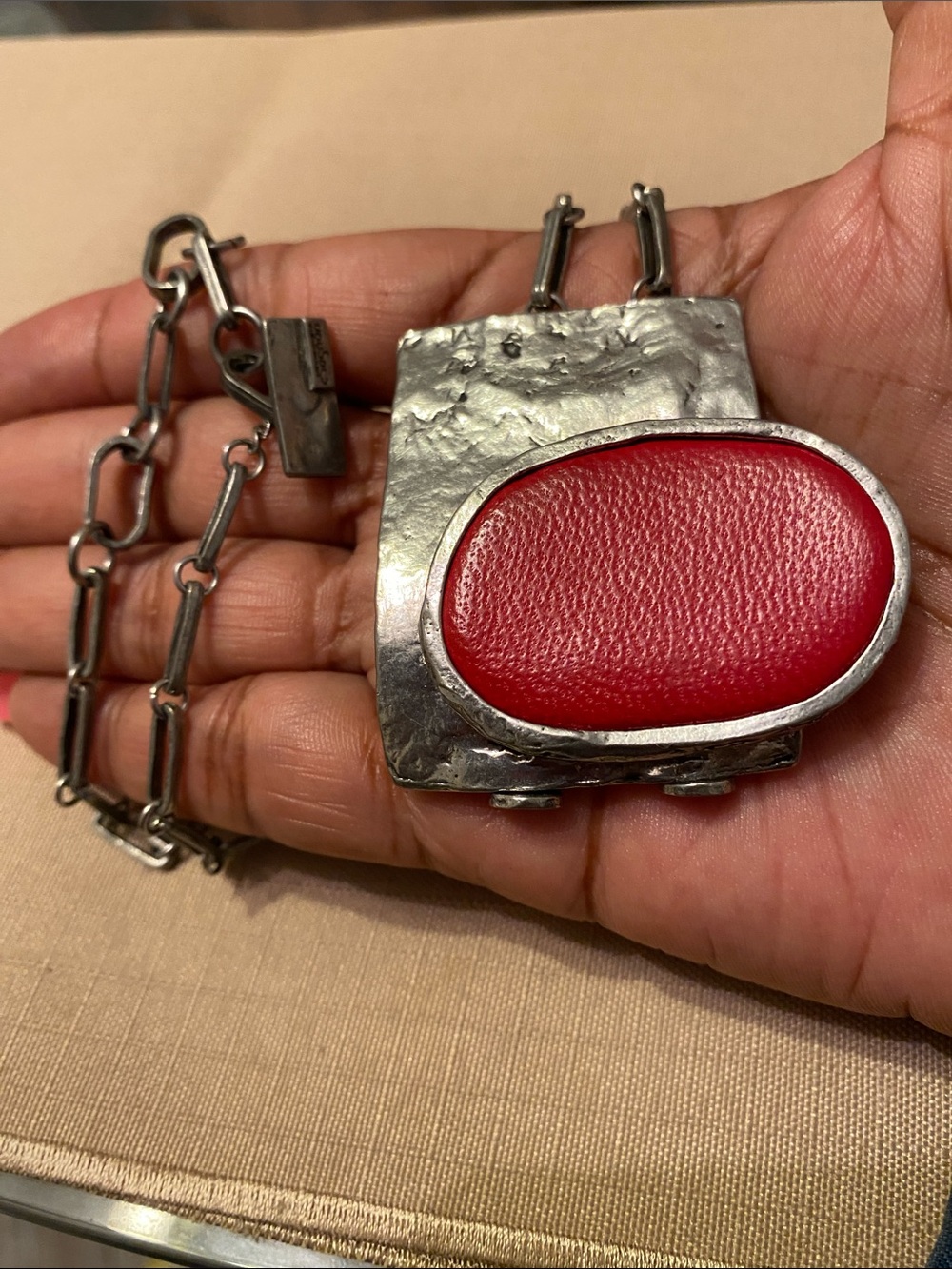 Anne Marie Chagnon Statement Metalwork Necklace - Picture 8 of 9